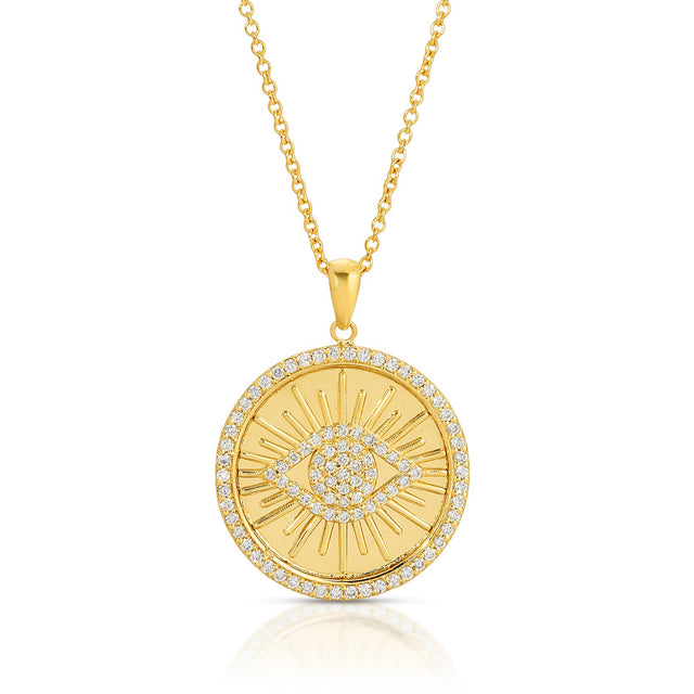 Awakened Eye Pendant with Diamonds