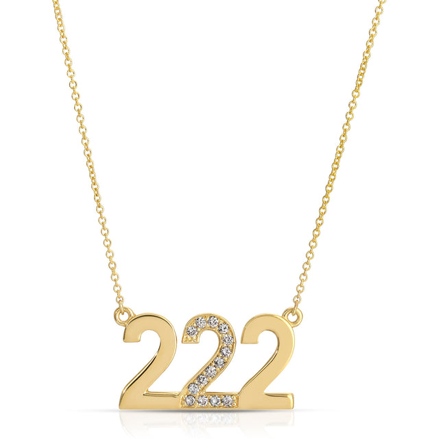 222 Gold-Plated Sterling Silver Necklace / BE PRESENT