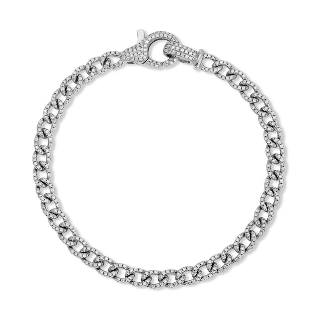 Pavé Diamond Cuban Link Bracelet